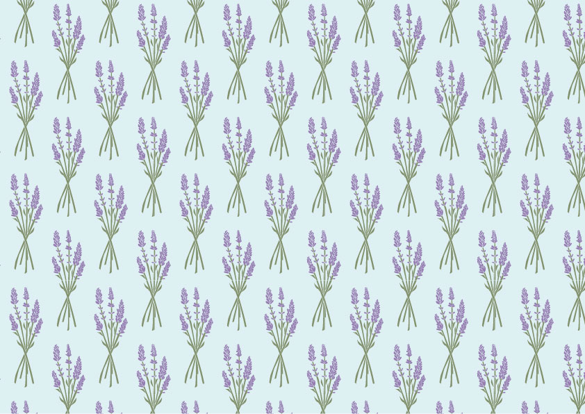 Lavendel Muster Kollektion pastell