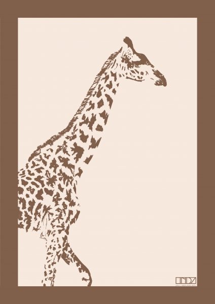 kenyanische Giraffe Poster
